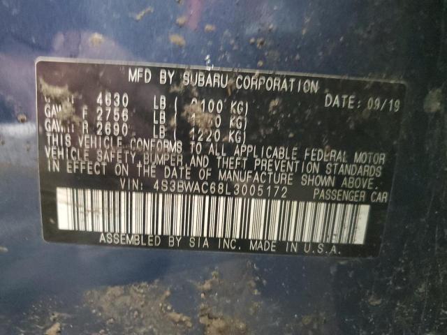 4S3BWAC68L3005172 Subaru Legacy Premium