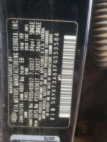 5XYKT3A6XFG553584 KIA SORENTO LX