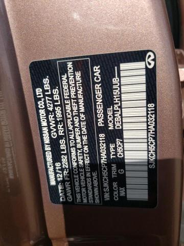 SJKCH5CP7HA032118 Infiniti QX30 BASE