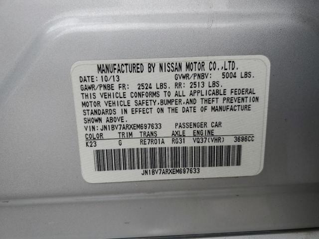 JN1BV7ARXEM697633 Infiniti Q50 BASE