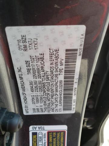 5J6RM4H40GL032069 Honda CR-V SE