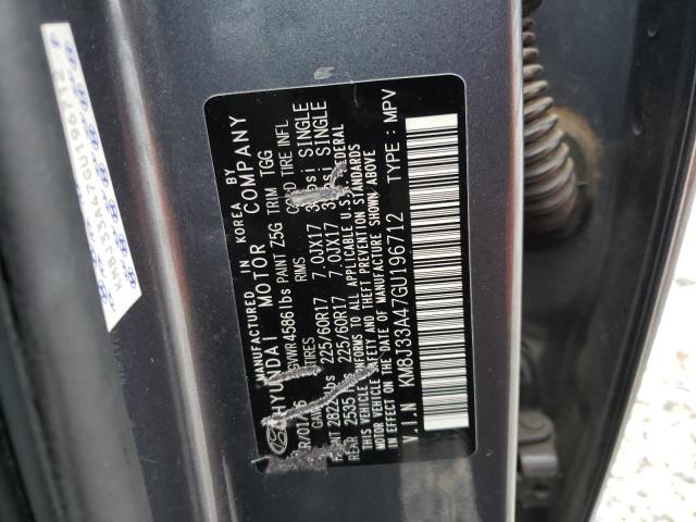 KM8J33A47GU196712 Hyundai Tucson Limited