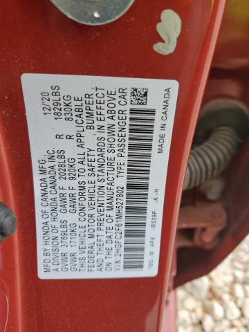 2HGFC2F61MH527802 Honda Civic Lx