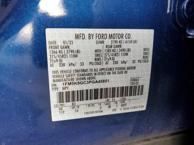 1FM5K8GC3PGA45851 Ford Explorer St