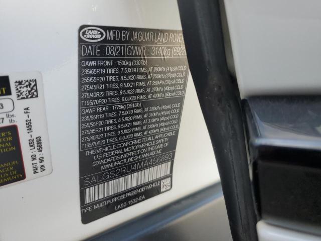 SALGS2RU4MA456893 Land Rover Range Rover Hse Westminster Edition
