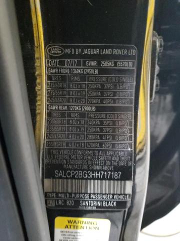 SALCP2BG3HH717187 Land Rover Discovery Sport Se