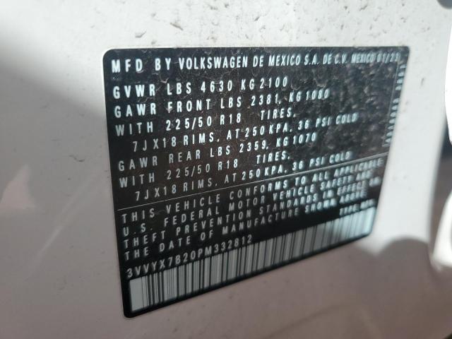 3VVYX7B20PM332812 Volkswagen TAOS SE