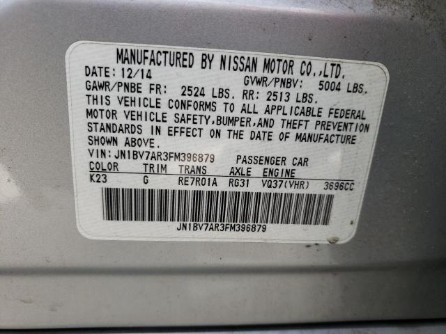 JN1BV7AR3FM396879 Infiniti Q50 BASE