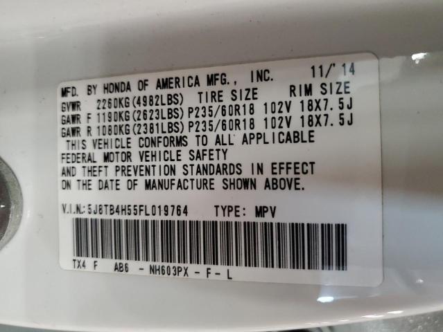5J8TB4H55FL019764 Acura Rdx Technology