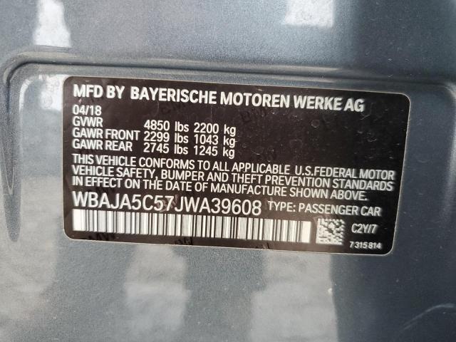 WBAJA5C57JWA39608 BMW 530 I