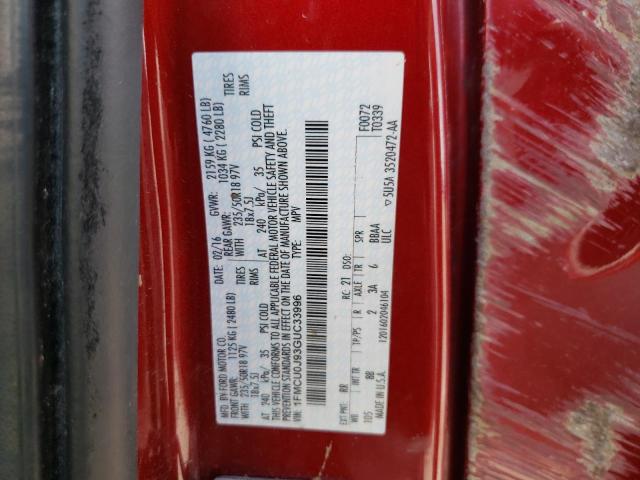 1FMCU0J93GUC33996 Ford Escape Titanium