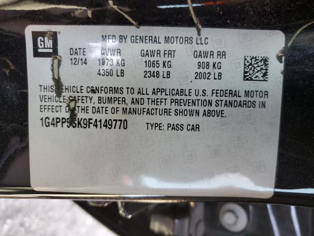 1G4PP5SK9F4149770 Buick Verano
