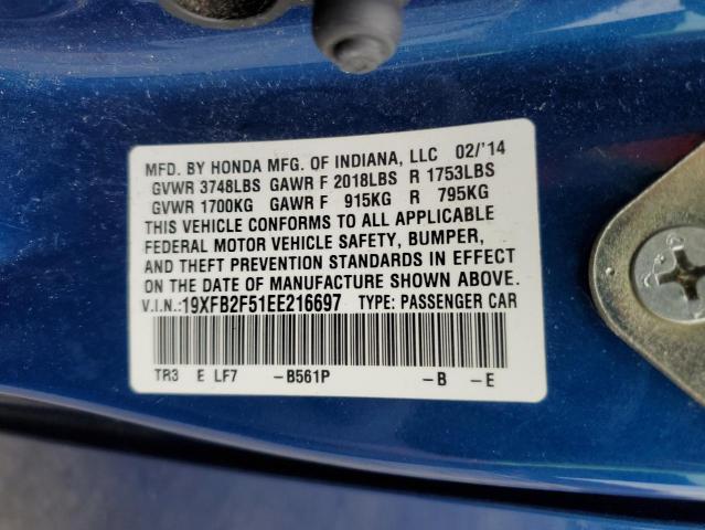 19XFB2F51EE216697 Honda Civic Lx