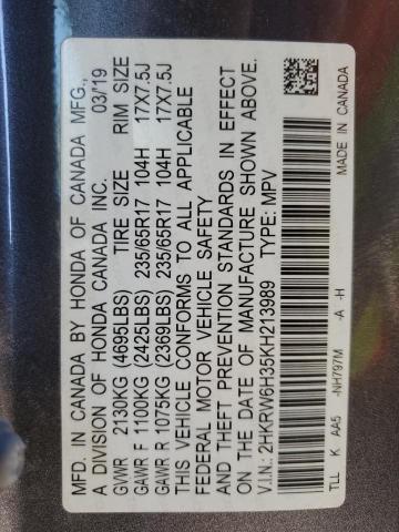 2HKRW6H35KH213989 Honda CR-V LX