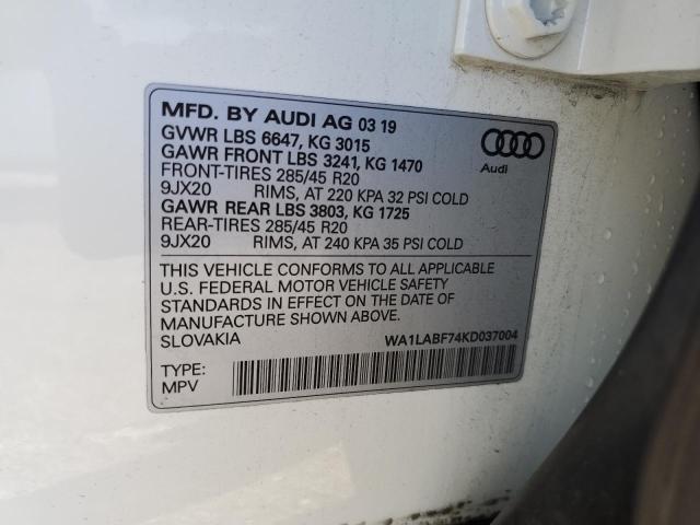 WA1LABF74KD037004 Audi Q7 Premium Plus