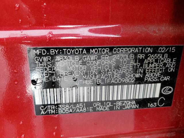 JTHBE1BL1FA009802 Lexus GS 350