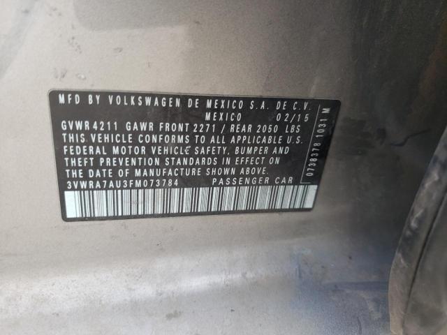 3VWRA7AU3FM073784 Volkswagen Golf Tdi