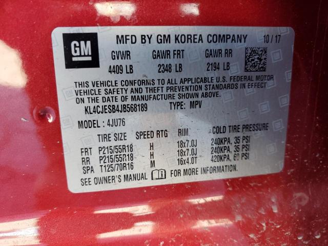 KL4CJESB4JB568189 Buick Encore Preferred