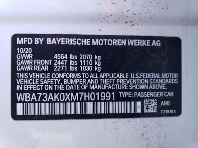 WBA73AK0XM7H01991 BMW 228XI