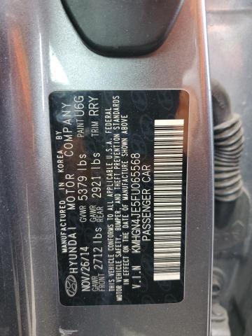 KMHGN4JE5FU065568 Hyundai Genesis 3.8l