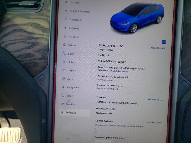 5YJXCBE25MF323527 Tesla MODEL X