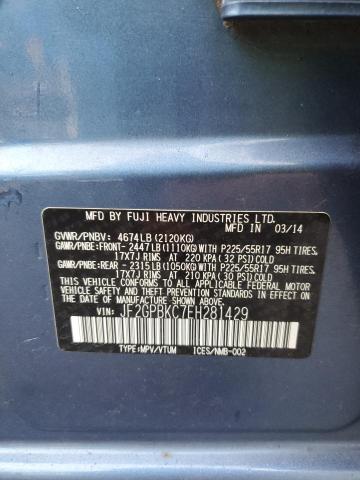 JF2GPBKC7EH281429 Subaru Xv Crosstrek 2.0i Hybrid Touring