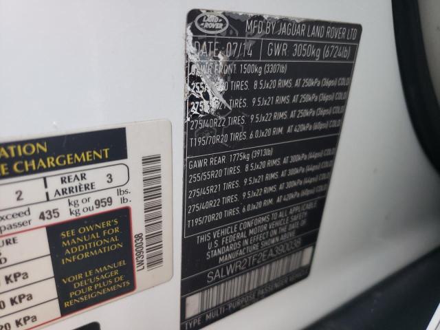 SALWR2TF2EA390038 Land Rover Range Rover Sport Sc