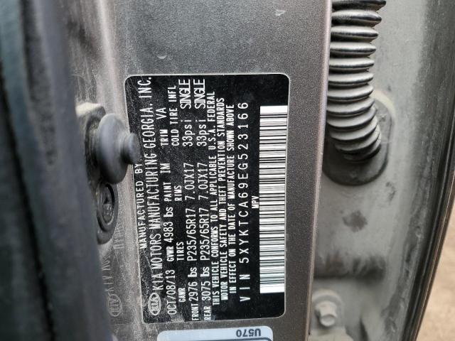 5XYKTCA69EG523166 KIA SORENTO LX