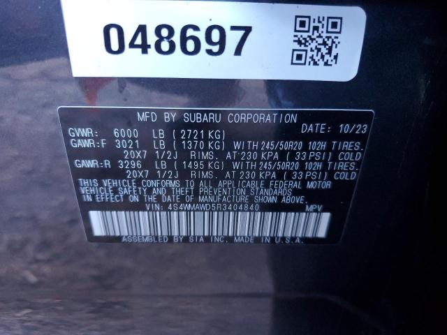 4S4WMAWD5R3404840 Subaru Ascent Touring