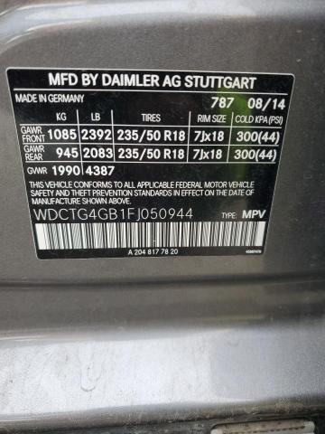 WDCTG4GB1FJ050944 Mercedes-Benz Gla 250 4matic