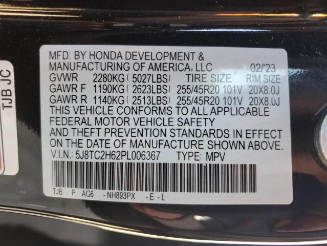 5J8TC2H62PL006367 Acura Rdx A-spec