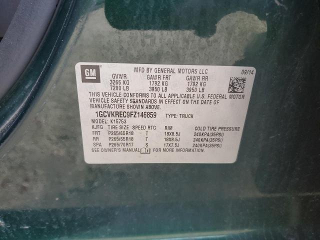 1GCVKREC9FZ146859 Chevrolet Silverado K1500 Lt