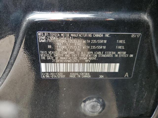 2T3DFREVXHW652673 Toyota Rav4 Limited