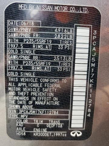 3PCAJ5M17KF112784 Infiniti Qx50 Essential
