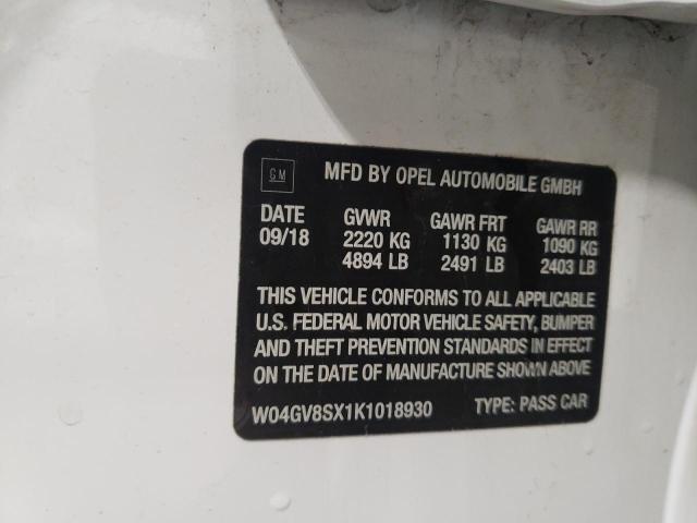 W04GV8SX1K1018930 Buick Regal Tourx Essence
