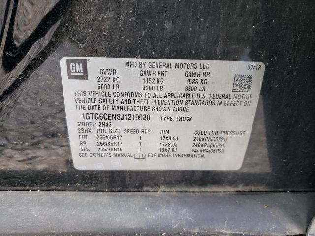 1GTG6CEN8J1219920 GMC CANYON SLE