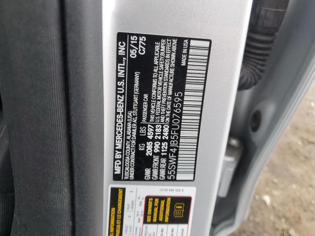 55SWF4JB5FU076595 Mercedes-Benz C 300