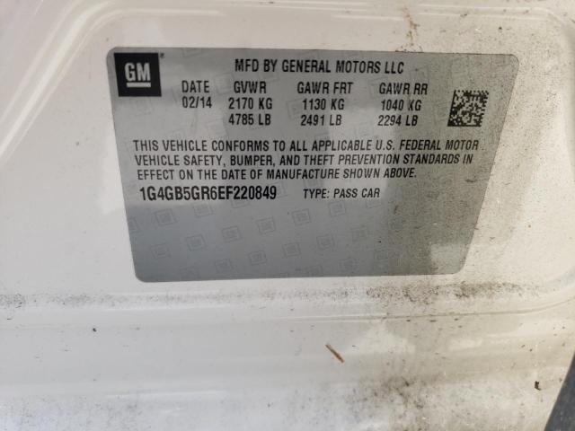 1G4GB5GR6EF220849 Buick Lacrosse