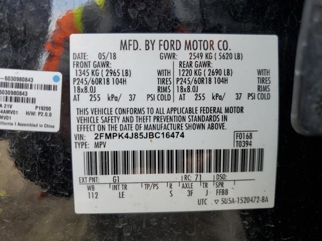 2FMPK4J85JBC16474 Ford EDGE SEL