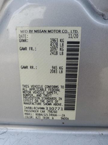 1N4BL4CV4MN330771 Nissan ALTIMA SR