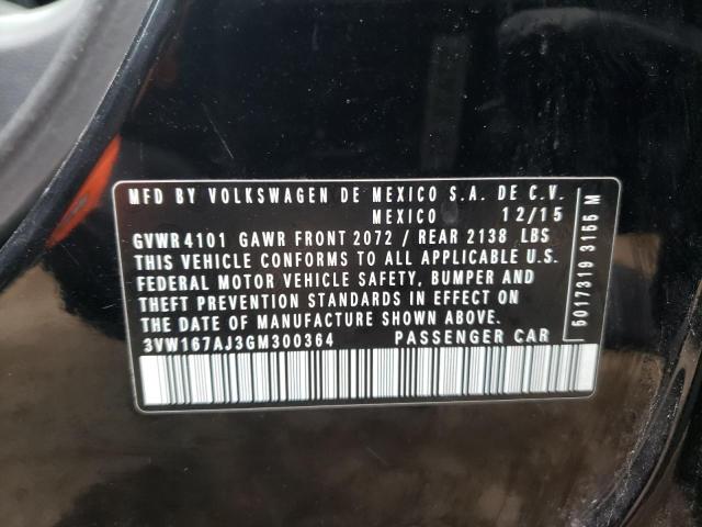 3VW167AJ3GM300364 Volkswagen JETTA S