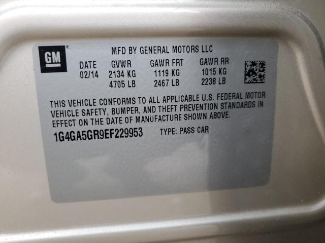 1G4GA5GR9EF229953 Buick Lacrosse