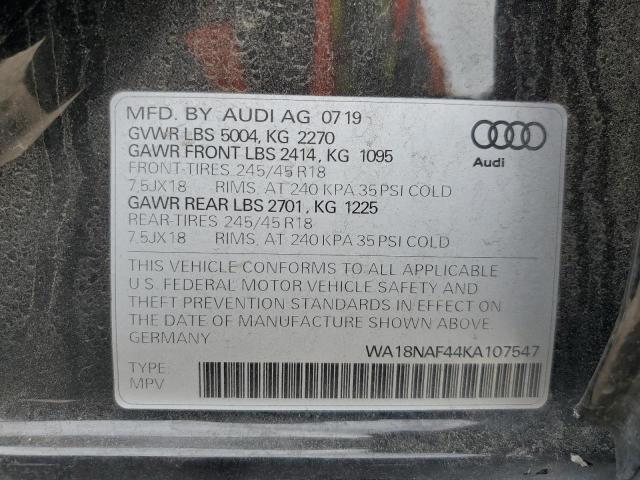WA18NAF44KA107547 Audi A4 Allroad Premium Plus