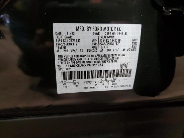 1FMSK8JHXPGC11354 Ford Explorer Timberline