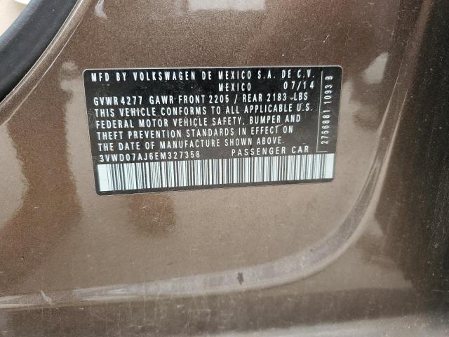 3VWD07AJ6EM327358 Volkswagen JETTA SE