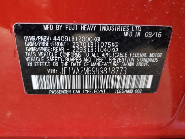 JF1VA2M69H9818773 Subaru Wrx Sti