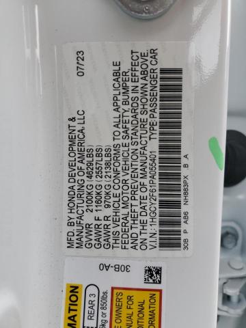 1HGCY2F61PA055401 Honda Accord Hybrid Exl