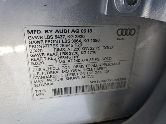 WA1LHAF7XJD052305 Audi Q7 Premium Plus