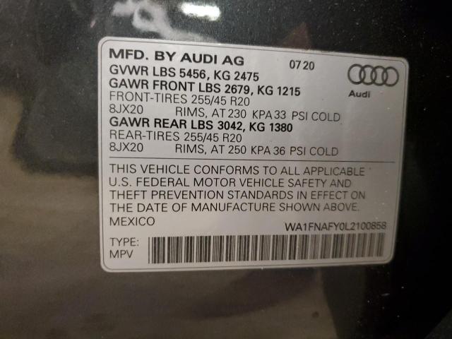 WA1FNAFY0L2100858 Audi Q5 Titanium Prestige