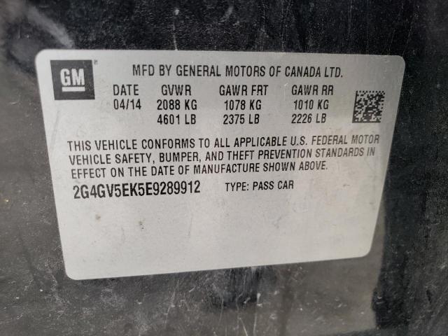 2G4GV5EK5E9289912 Buick Regal